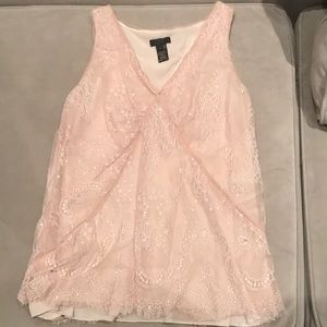 Blush j crew lace blouse